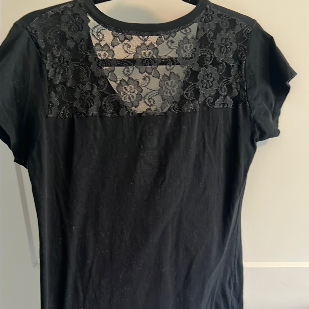 Black Graphic Tee of Marylin Monroe with Pink Accents - Extra large - Picture 4 of 6